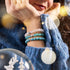 Turquoise Spearmint | .925 Sterling Silver | Firefly Glass Bracelet